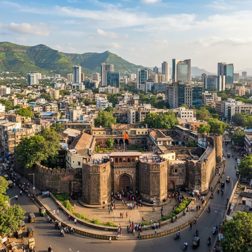 Pune city view — Apollo Cabs Pune Mumbai cabs service